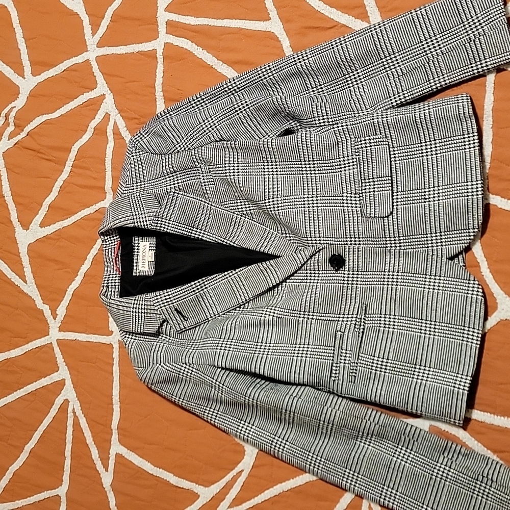 Merona Houndstooth Black & White Blazer Size M